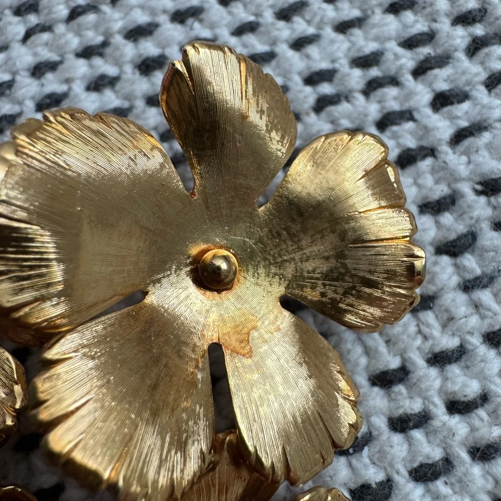 Jennifer Behr Gold Blossom Earrings - Picture 3 of 4